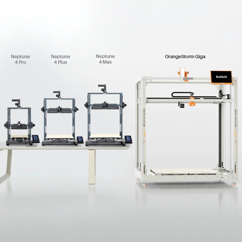 Elegoo Orange Storm Giga - Imprimantă 3D cu Volum de Construire Gigantic - Portocaliu - 1.75mm - 147.9kg - imagine 4