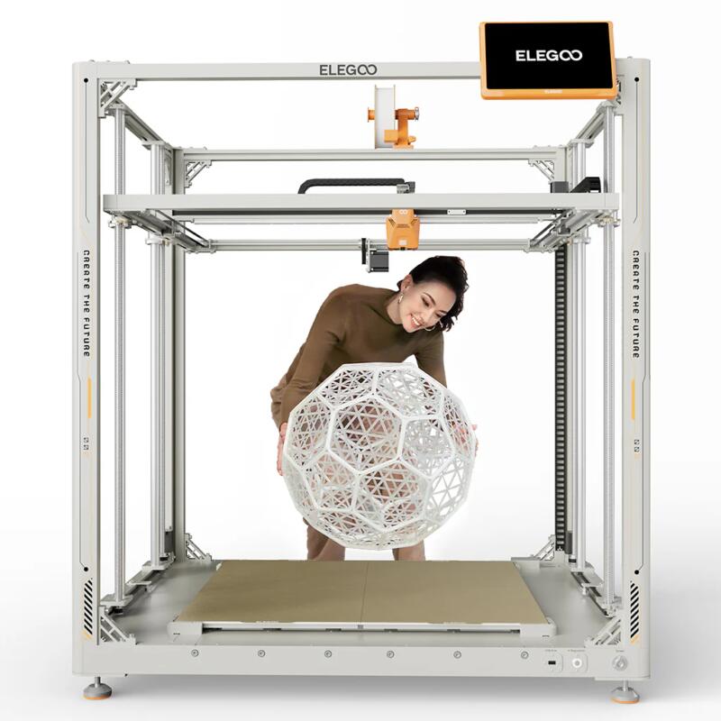 Elegoo Orange Storm Giga - Imprimantă 3D cu Volum de Construire Gigantic - Portocaliu - 1.75mm - 147.9kg - imagine 5
