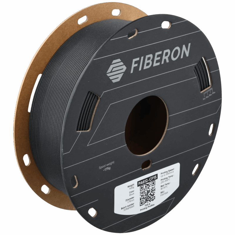 Fiberon™ PA612-CF15 - Negru - 1.75mm - 1.4kg