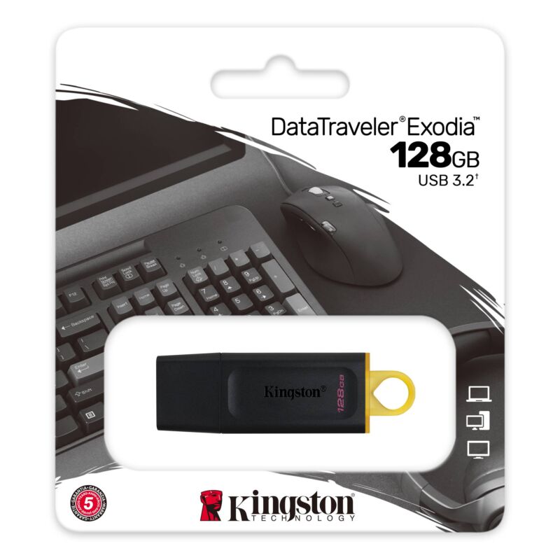 Kingston Data Traveler Exodia USB Flash Drive - 128 GB, Capacitate Mare - imagine 4