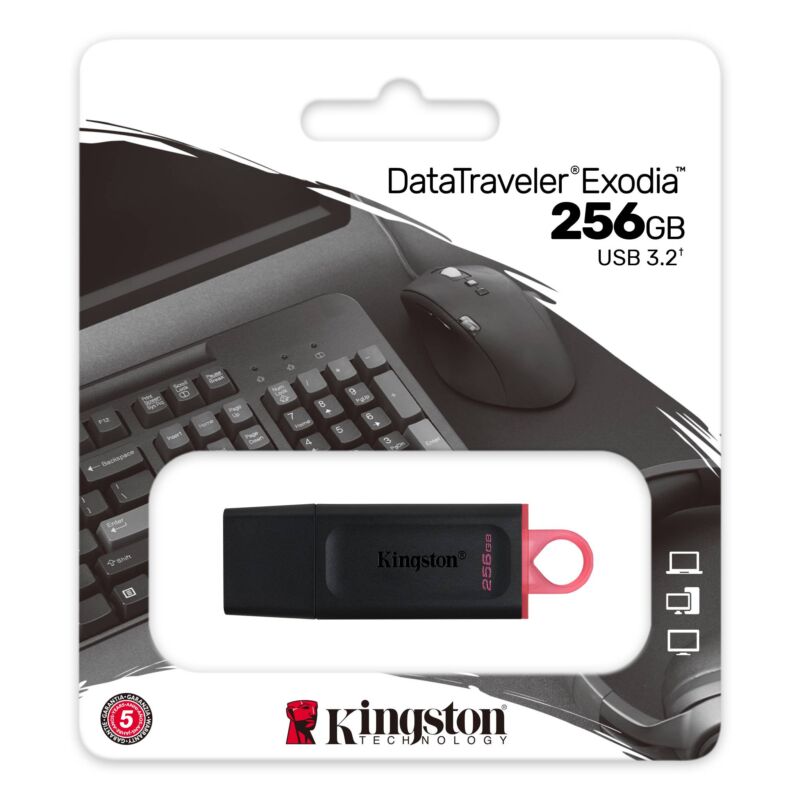Kingston Data Traveler Exodia USB Flash Drive - 256 GB, Diverse Culori - imagine 4