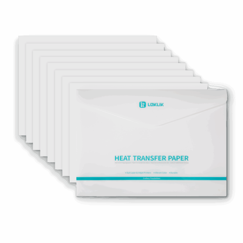 LOKLiK Hârtie de Transfer Termic - Întunecată - 8-pachet - imagine 3