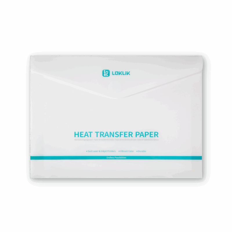 LOKLiK Heat Transfer Paper Sheet - Light - pachet de 8 - imagine 4