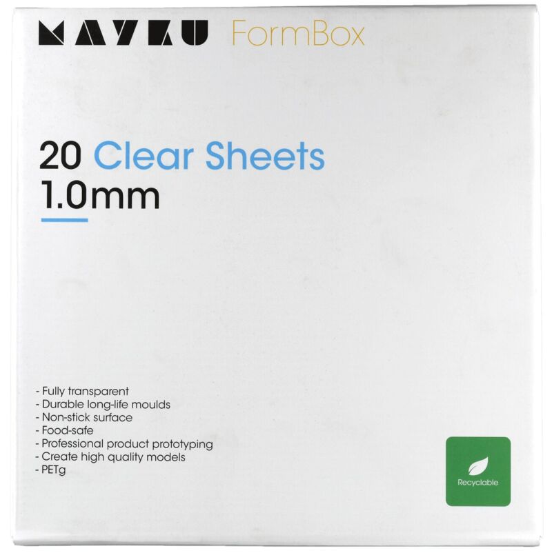 Folie transparentă Mayku FormBox 1.0mm (pachet de 20)