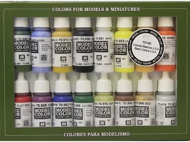 Set de Culori Acrilice Vallejo Model Color U.S.A Basic (16)