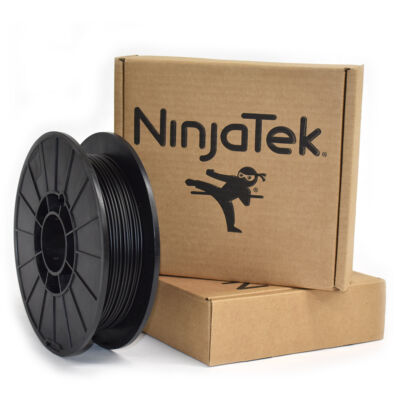 Filament NinjaFlex - Negru Miez - Negru - 2.85mm - 700g