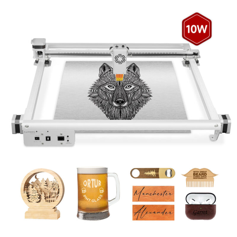 Ortur Aufero Laser 2 - Mașină de gravare și tăiere cu laser - 10W - imagine 3