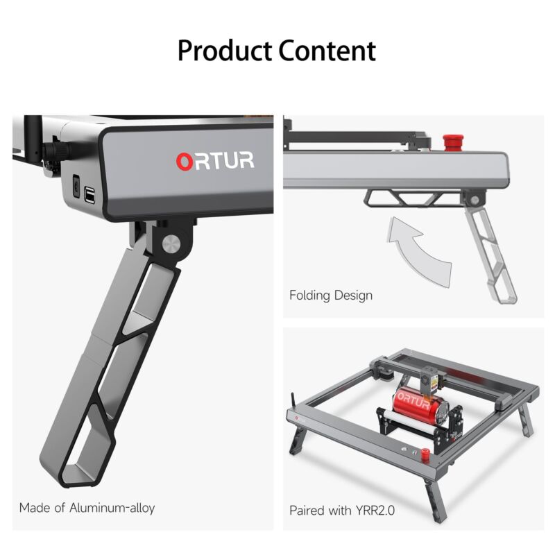 Ortur Laser Master 3 Picioare pliabile - imagine 4