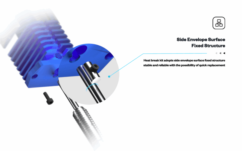 Phaetus Dragonfly HIC HF Hot-End pentru imprimante 3D - 1.75mm - 115g - imagine 5