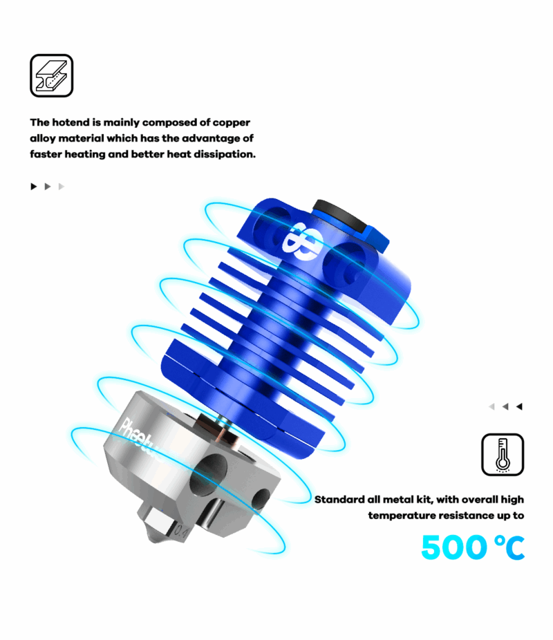 Phaetus Dragonfly hot-end BMS - 1.75mm - 95g - imagine 4