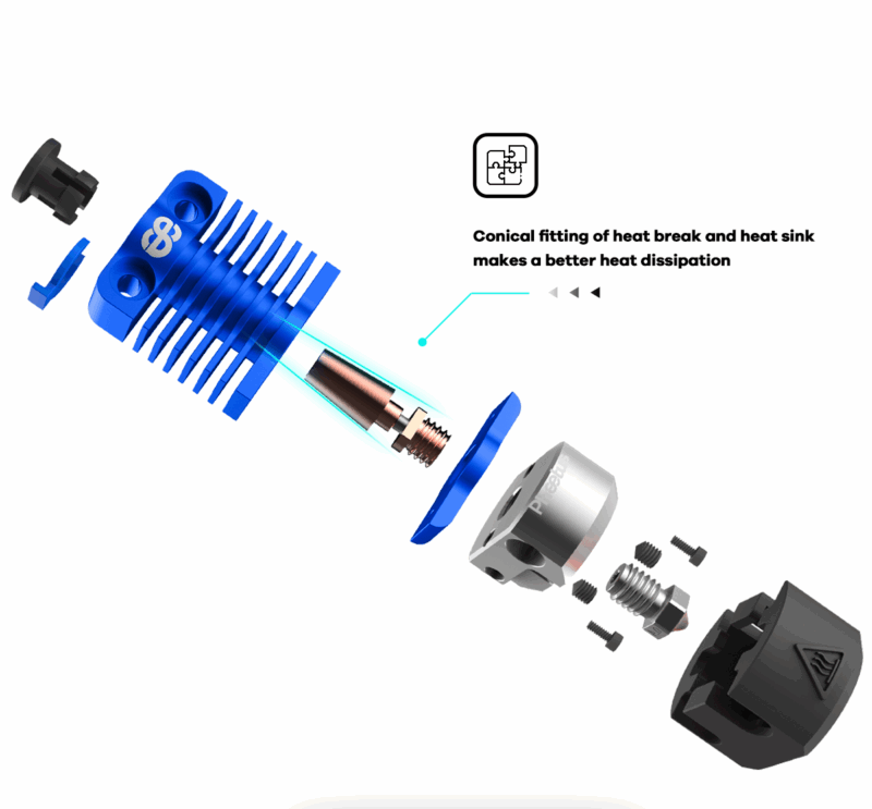 Phaetus Dragonfly hot-end BMS - 1.75mm - 95g - imagine 5