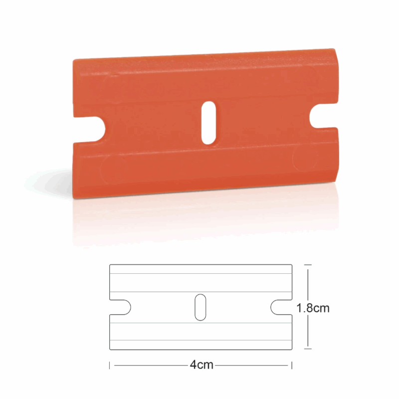 Răzuitor din plastic cu lame de ras - 10 lame suplimentare incluse - 1.75mm - 20g - imagine 3