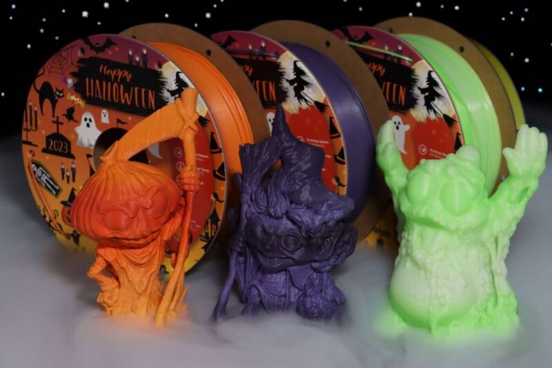 Pachet de Halloween Polymaker – 3 x 1kg – Verde – 3.00mm – 3kg