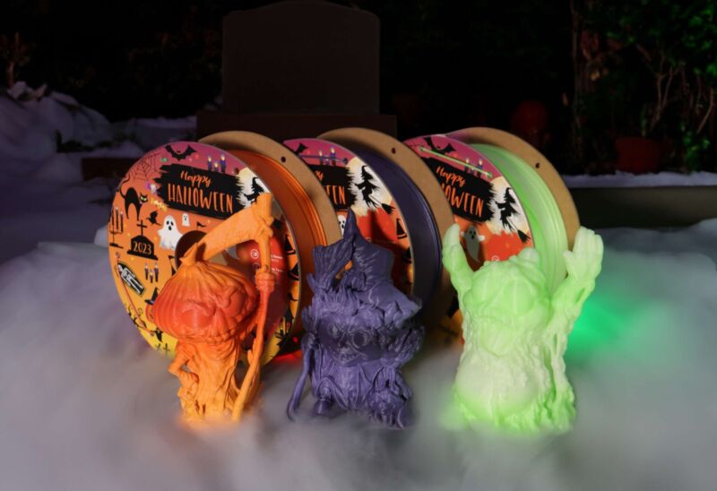 Pachet de Halloween Polymaker – 3 x 1kg – Verde – 3.00mm – 3kg - imagine 3