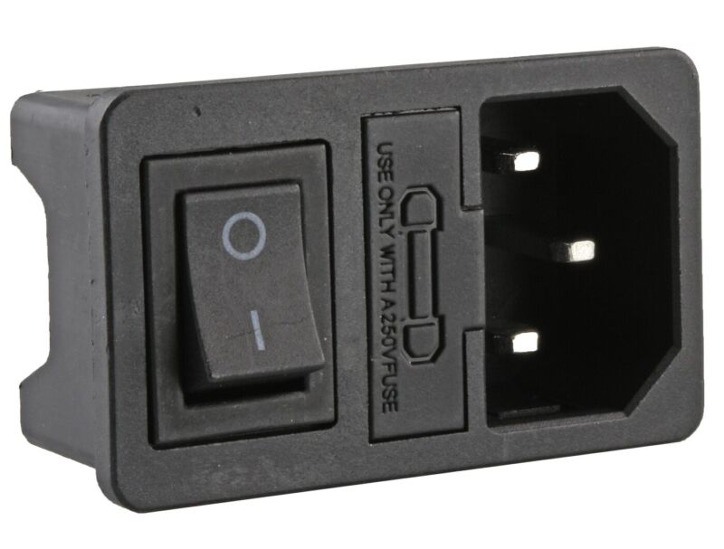 Priză de alimentare - IEC320 - C14 - 15A - 250V