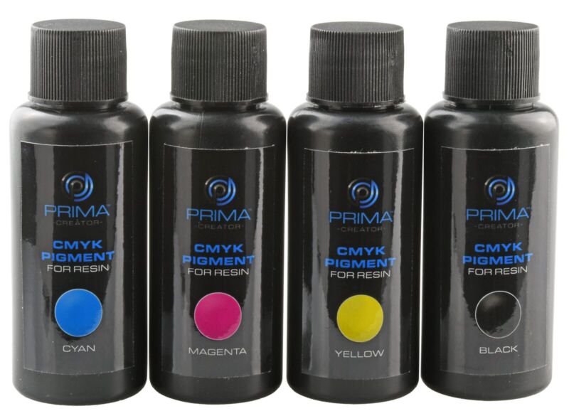 Set de Pigmenți Prima Creator CMYK (4 x 30 ml) pentru Rășini - 1.75mm - 200g