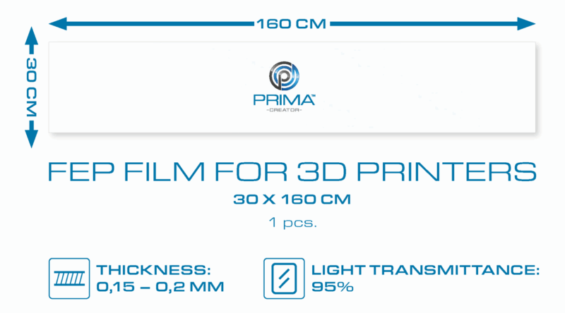PrimaCreator FEP Film Roll pentru imprimante 3D - 30 x 160 cm - imagine 5