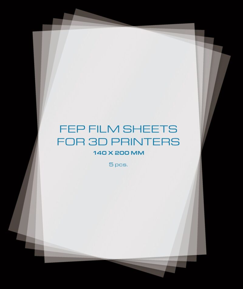 PrimaCreator FEP Film Sheets pentru imprimante 3D - 140 x 200 mm - pachet de 5 - imagine 3