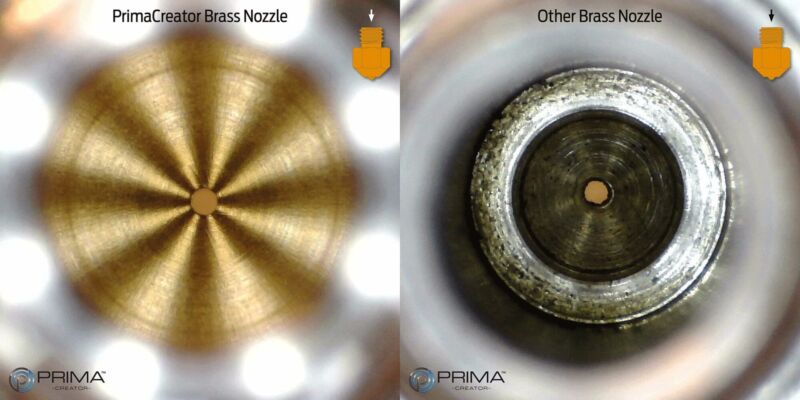 Duza din alama Prima Creator MK8 0,4 mm - 1 buc. - 4mm - 20g - imagine 3