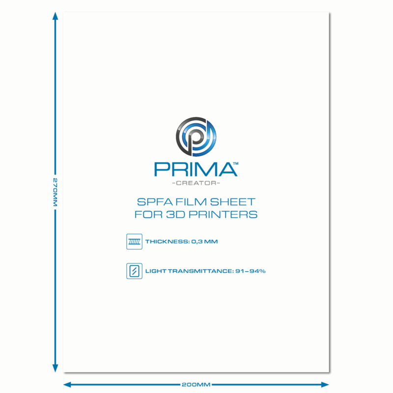 Prima Creator SPFA Film Sheet pentru Imprimante 3D - 200 x 270 mm - imagine 3