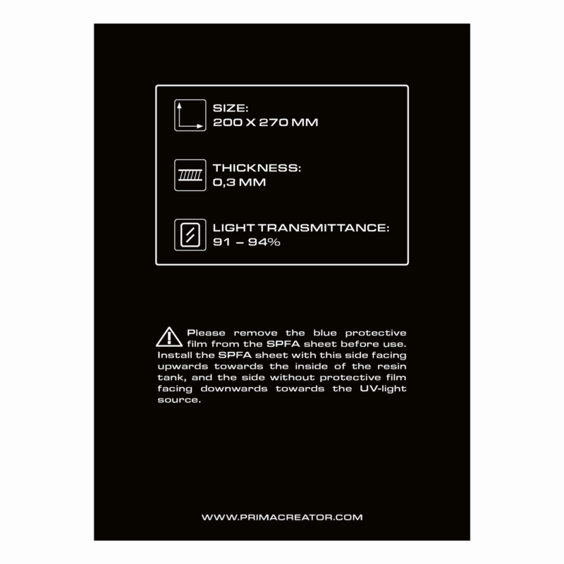 Prima Creator SPFA Film Sheet pentru Imprimante 3D - 200 x 270 mm - imagine 4