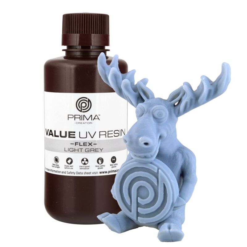 Prima Creator Value Flex UV Rășină - 500 ml - Gri
