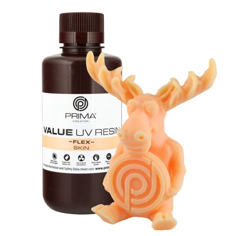 Rășină Prima Creator Value Flex UV - 500 ml - Flexibilă pentru Detalii Înalte