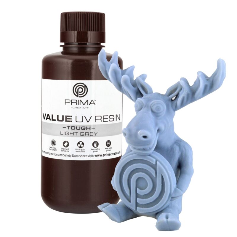Prima Creator Value Tough UV Rășină (ABS Like) - 500 ml - Gri