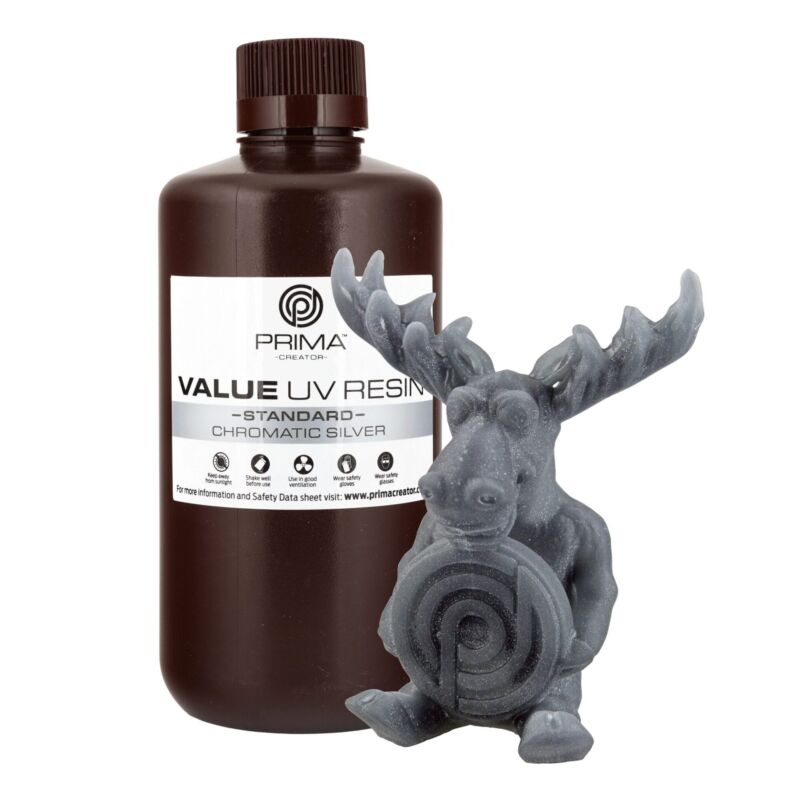 Rășină Prima Creator Value UV / DLP - 1000 ml - Argintiu Chromatic