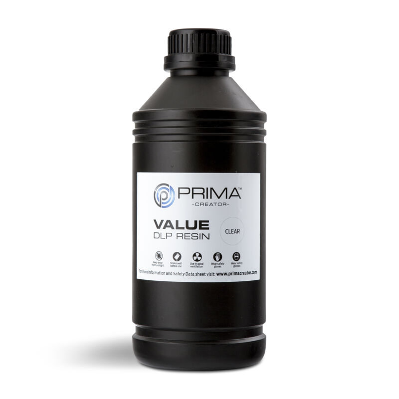 Rășină Prima Creator Value UV / DLP - 1000 ml - Transparentă - Transparent - 1.2kg - imagine 3