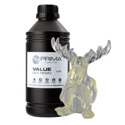 Rășină Prima Creator Value UV / DLP - 1000 ml - Transparentă - Transparent - 1.2kg
