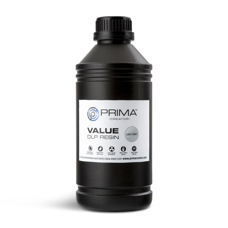 Rășină Prima Creator Value UV / DLP - 1000 ml - Gri Deschis - imagine 3