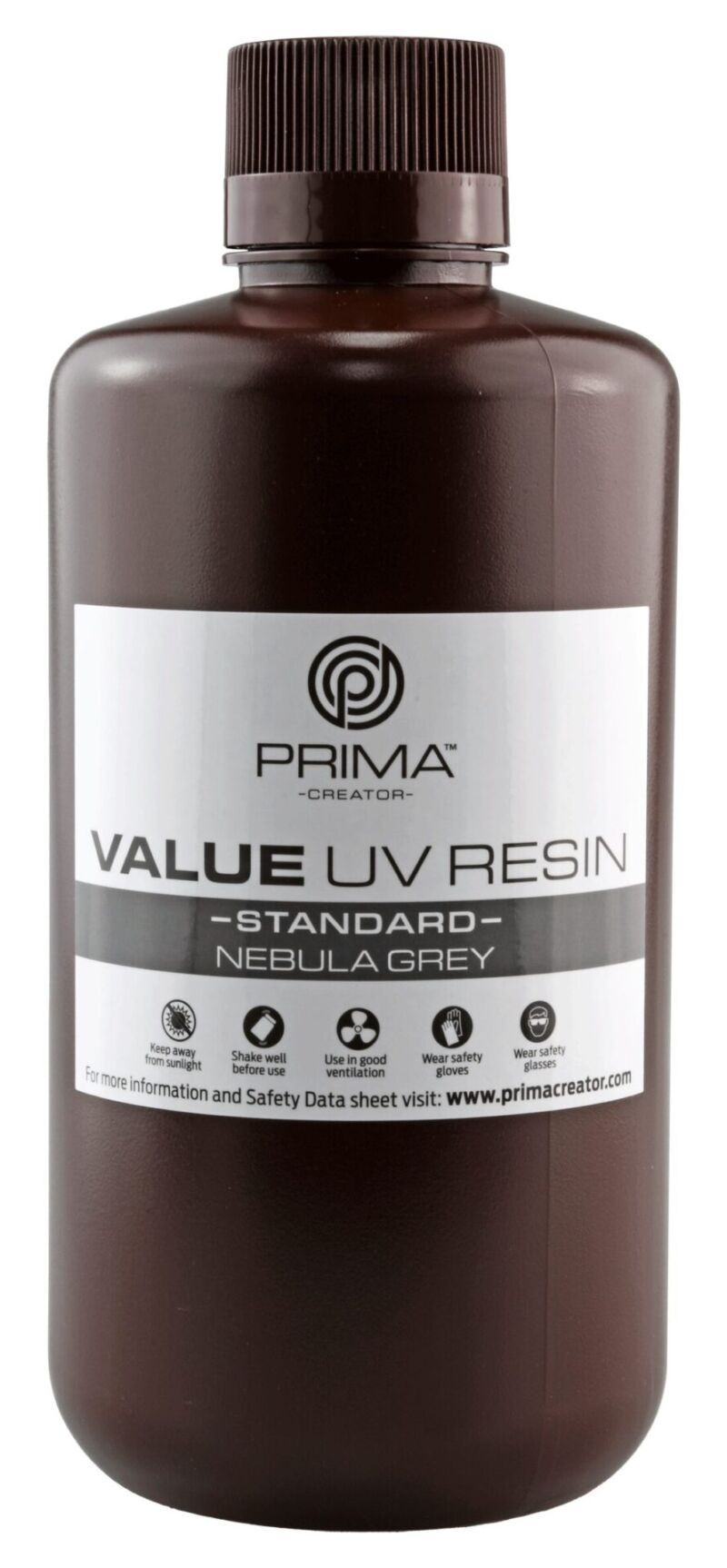 Rășină Prima Creator Value UV / DLP - 1000 ml - Nebula Gri pentru imprimare 3D - imagine 3