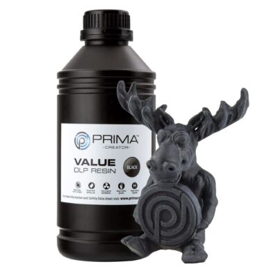 Rășină Prima Creator Value UV / DLP - 1000 ml - Negru pentru imprimare 3D