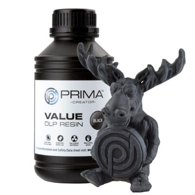 Rășină Prima Creator Value UV / DLP - 500 ml - Negru pentru imprimare 3D