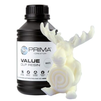 Rășină Prima Creator Value UV / DLP - 500 ml - Alb pentru imprimare 3D