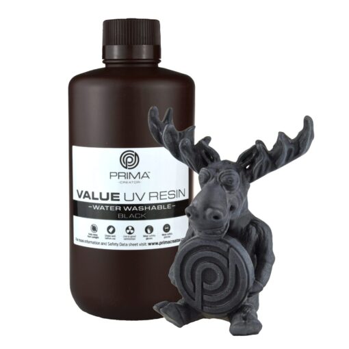Rășină UV DLP Prima Creator Value Washable - 1000 ml - Negru