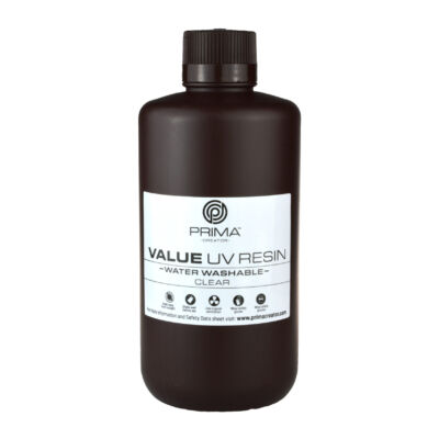 Rășină UV/DLP Prima Creator Value Lavabilă cu Apă - 1000 ml - Transparent