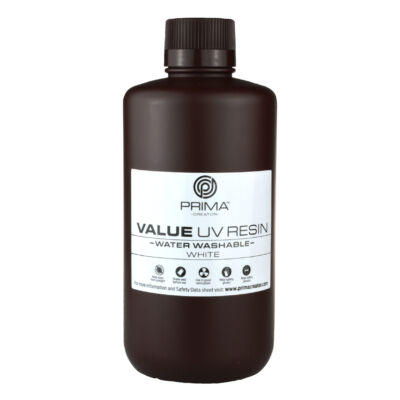 Rășină UV/DLP Prima Creator Value Lavabilă cu Apă - 1000 ml - Alb