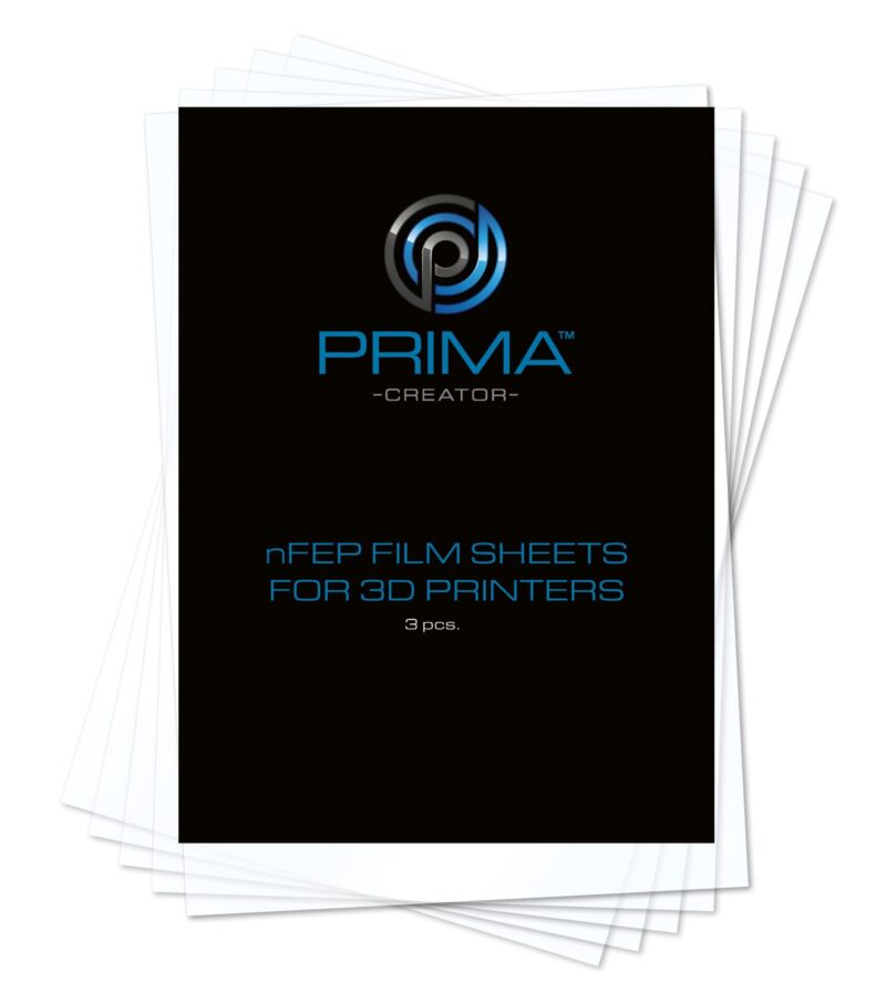 PrimaCreator nFEP Film Sheets pentru imprimante 3D - 140 x 200 mm - pachet de 3 - 200mm - 85g