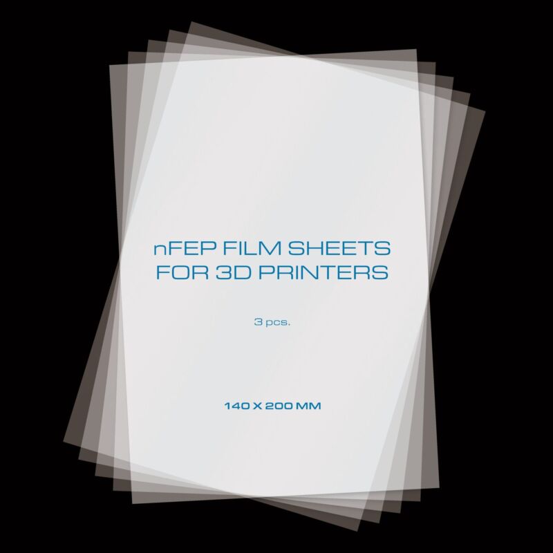 PrimaCreator nFEP Film Sheets pentru imprimante 3D - 140 x 200 mm - pachet de 3 - 200mm - 85g - imagine 5
