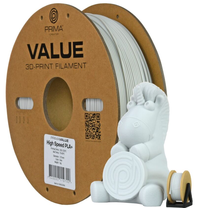 PrimaValue PLA+ Viteză mare - Negru - 1.75mm - 1.3kg - imagine 4