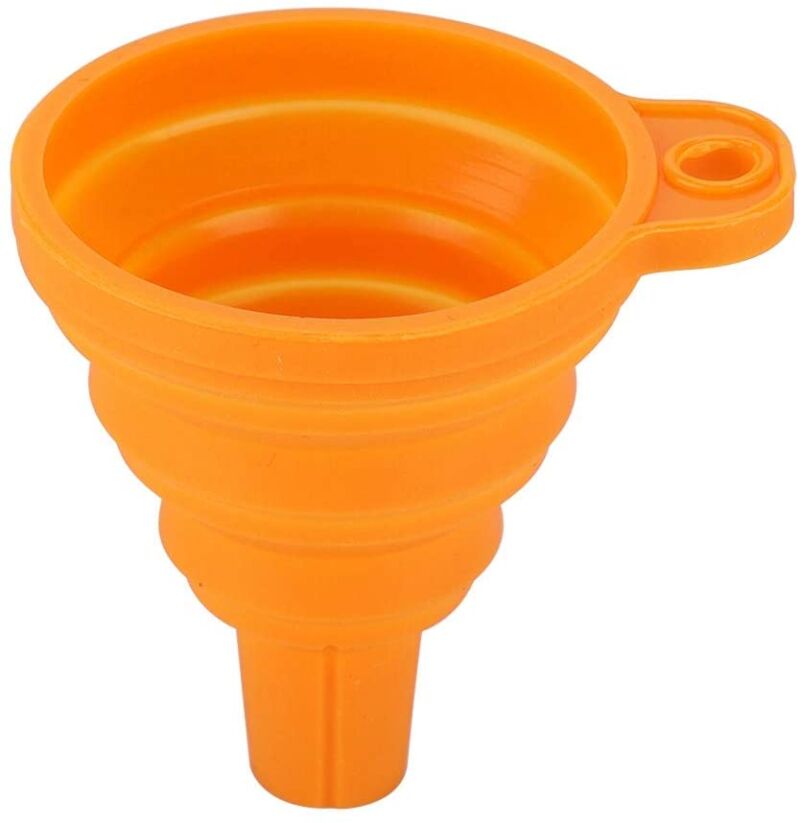 Funnel de Rășină Siliconică Pliabilă cu Filtru Reutilizabil - imagine 4