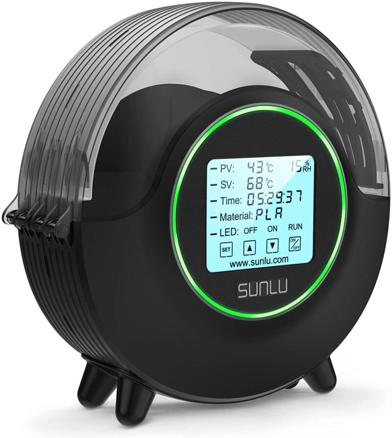 SUNLU Fila Dryer S2 – Cutie de Uscare pentru Filamente 3D – 1.75mm – 1kg