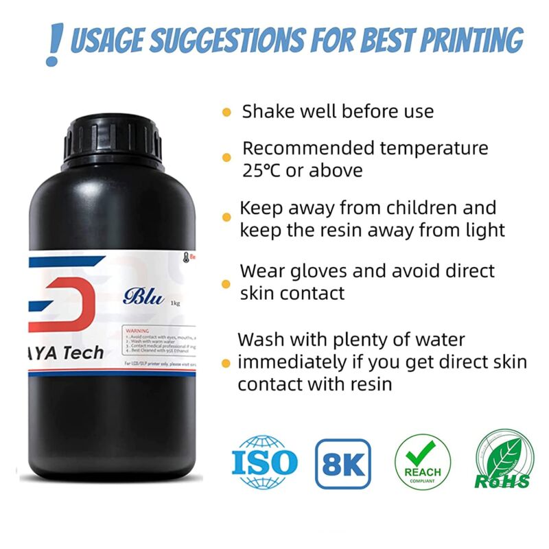 Siraya Tech Blu - 1 kg - Negru Obsidian - imagine 5
