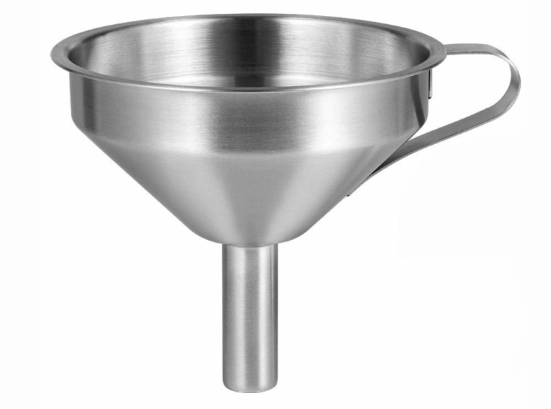 Funnel din Oțel Inoxidabil pentru Rășină cu Filtru Reutilizabil