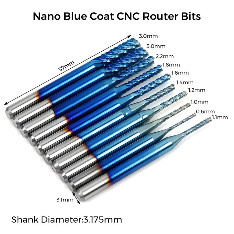 TwoTrees Freze pentru CNC - 40 buc - imagine 4