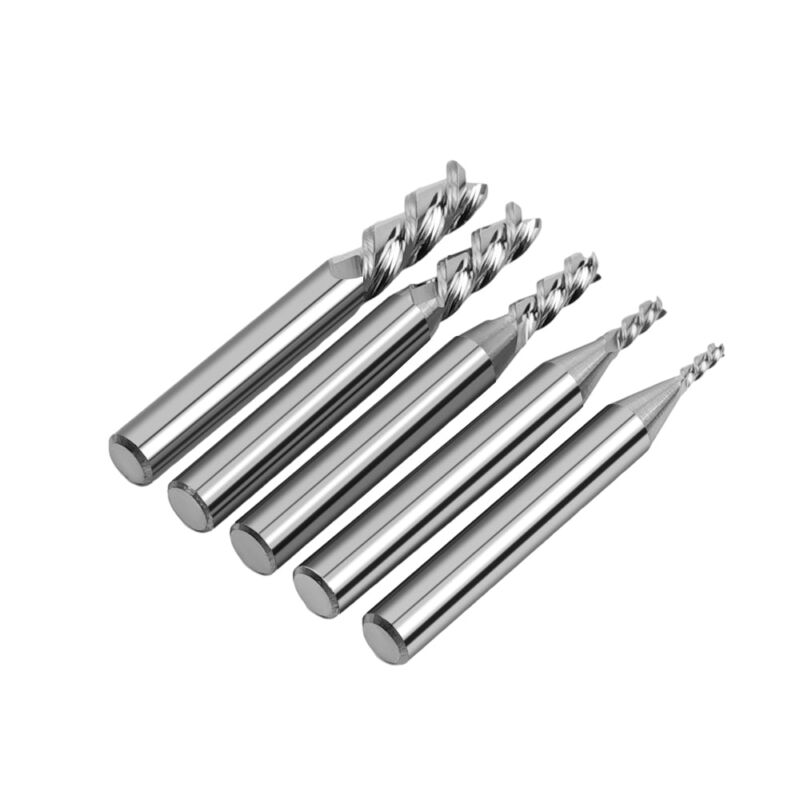 TwoTrees HRC55 Freze Carbură Tungsten 3 Canale pentru CNC - 5 buc - imagine 3