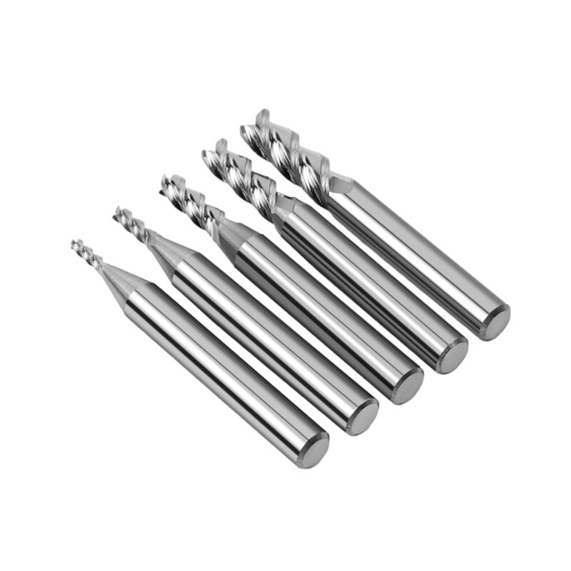 TwoTrees HRC55 Freze Carbură Tungsten 3 Canale pentru CNC - 5 buc - imagine 4