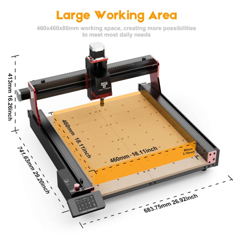 Masina CNC TwoTrees TTC450 Pro - imagine 5